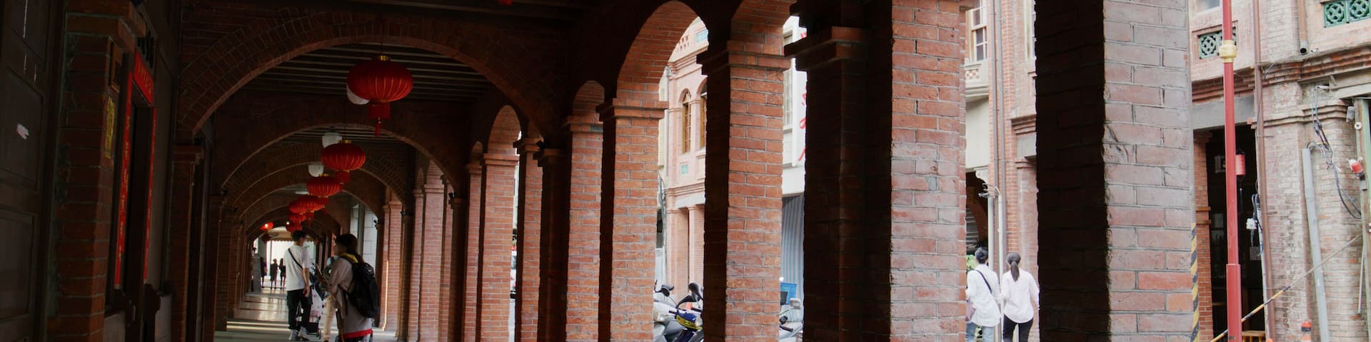 Dihua old street of taipei city