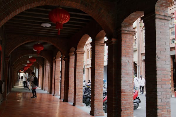 Dihua old street of taipei city