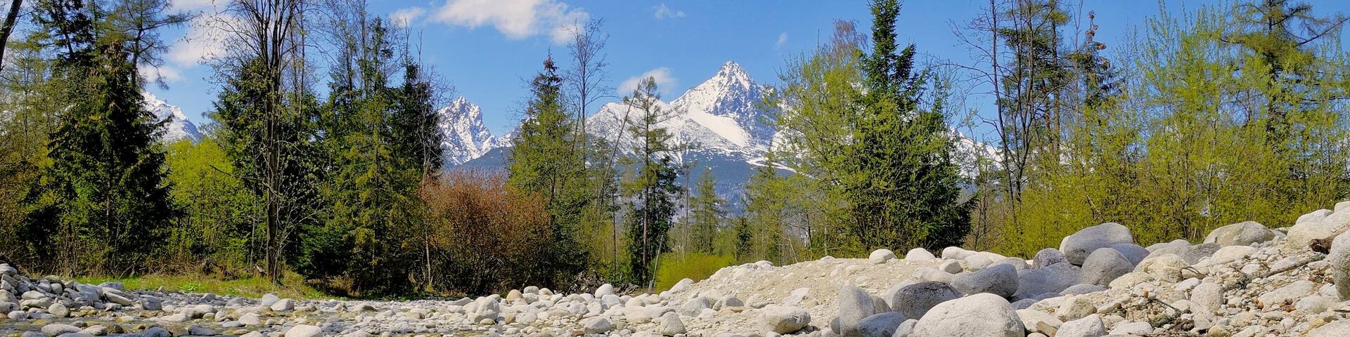 Cold creek in Stara Lesna village / Slovakia