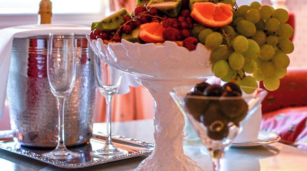 This is waiting for you in the room at arrival at Thorskog Castle in Sweden.