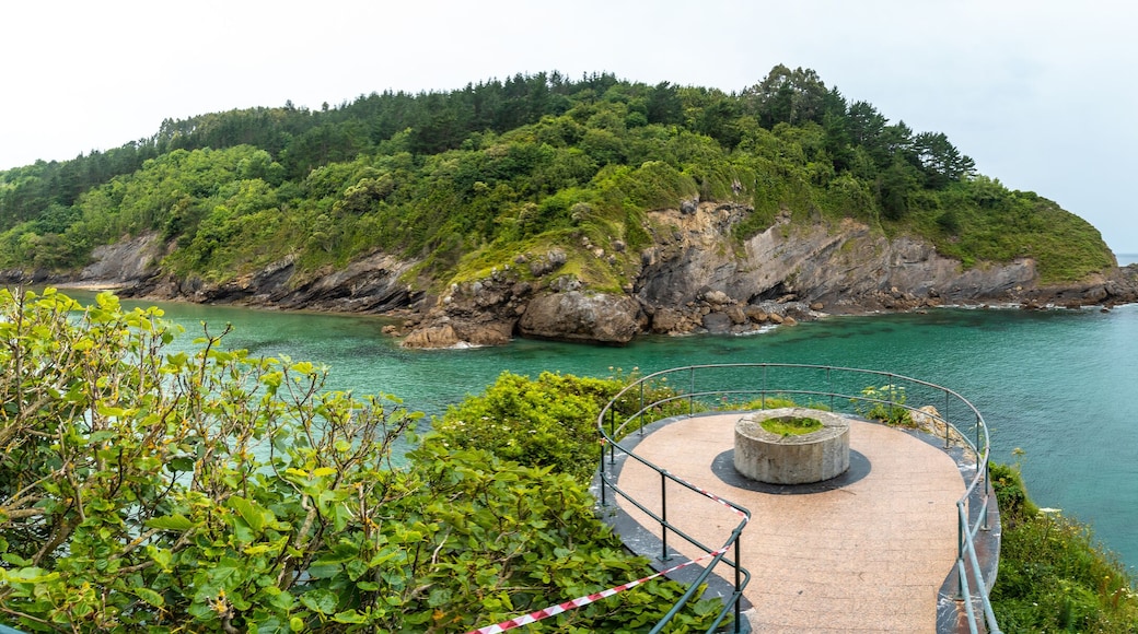Viewpoint of the Ea municipality near Lekeitio, Bay of Biscay in the Cantabrian Sea. Basque Country