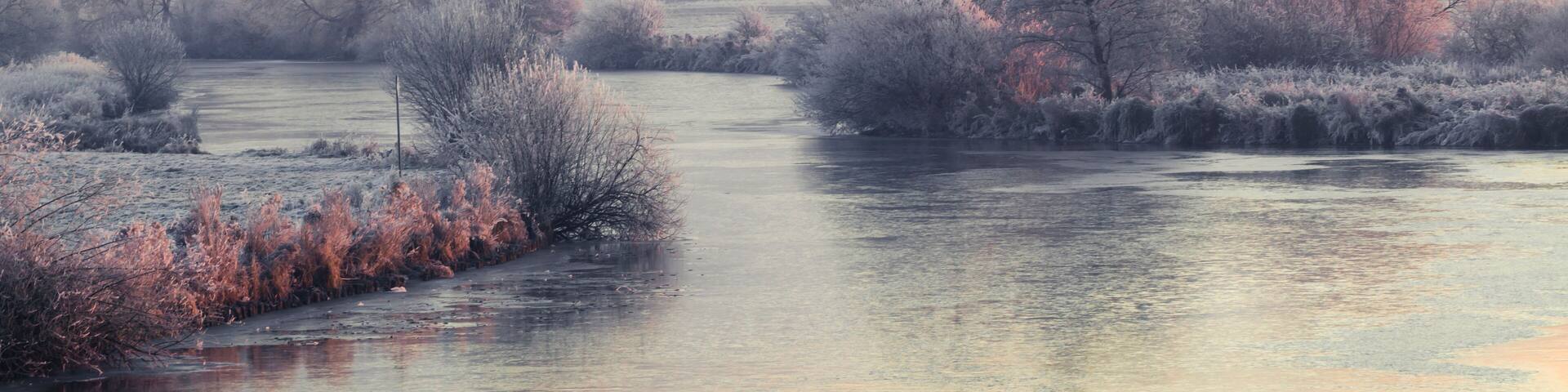 Winter im Teufelsmoor bei Bremen