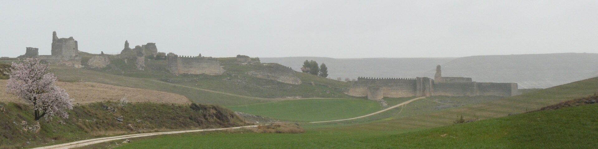 Medieval walls of Fuentidueña (Segovia, Spain)