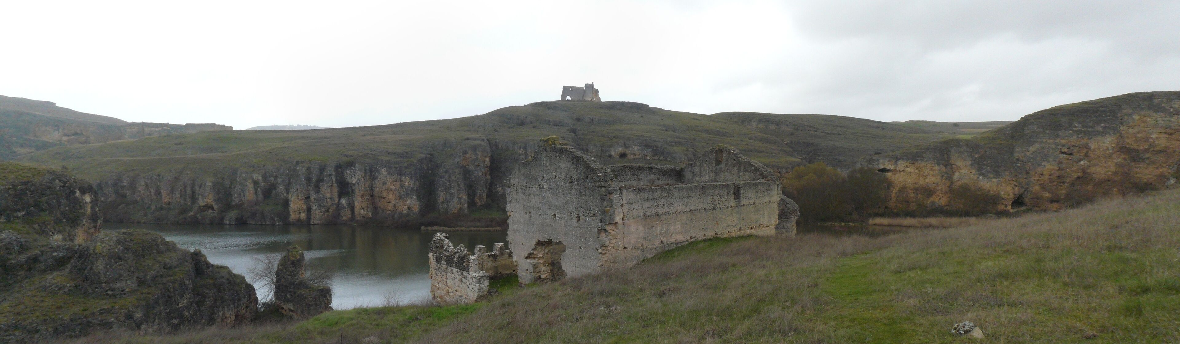 Ruins of Romanesque hermitages on the river Duratón, near San Miguel de Bernuy (Segovia, Spain).
