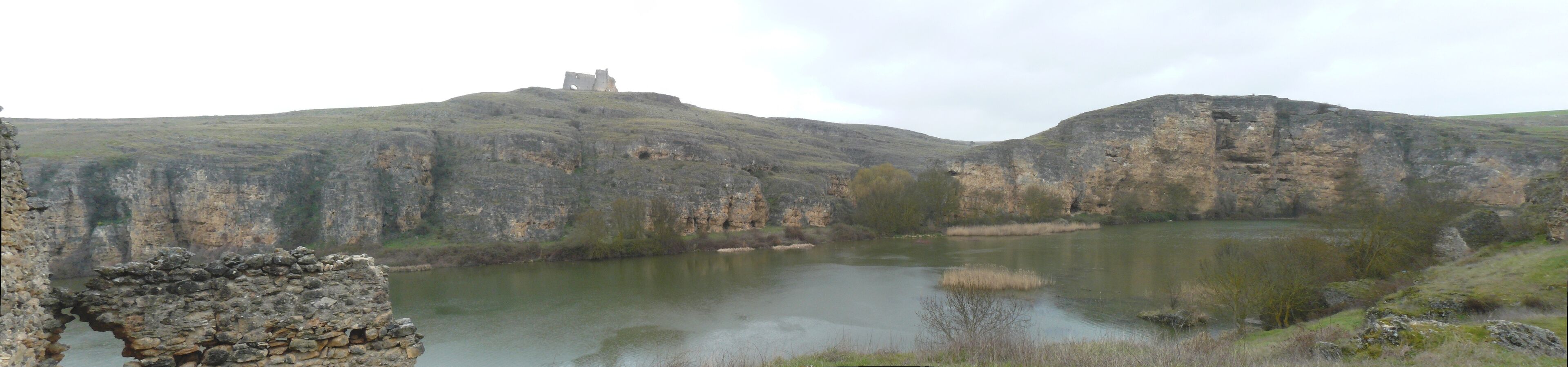 Ruins of Romanesque hermitages on the river Duratón, near San Miguel de Bernuy (Segovia, Spain).