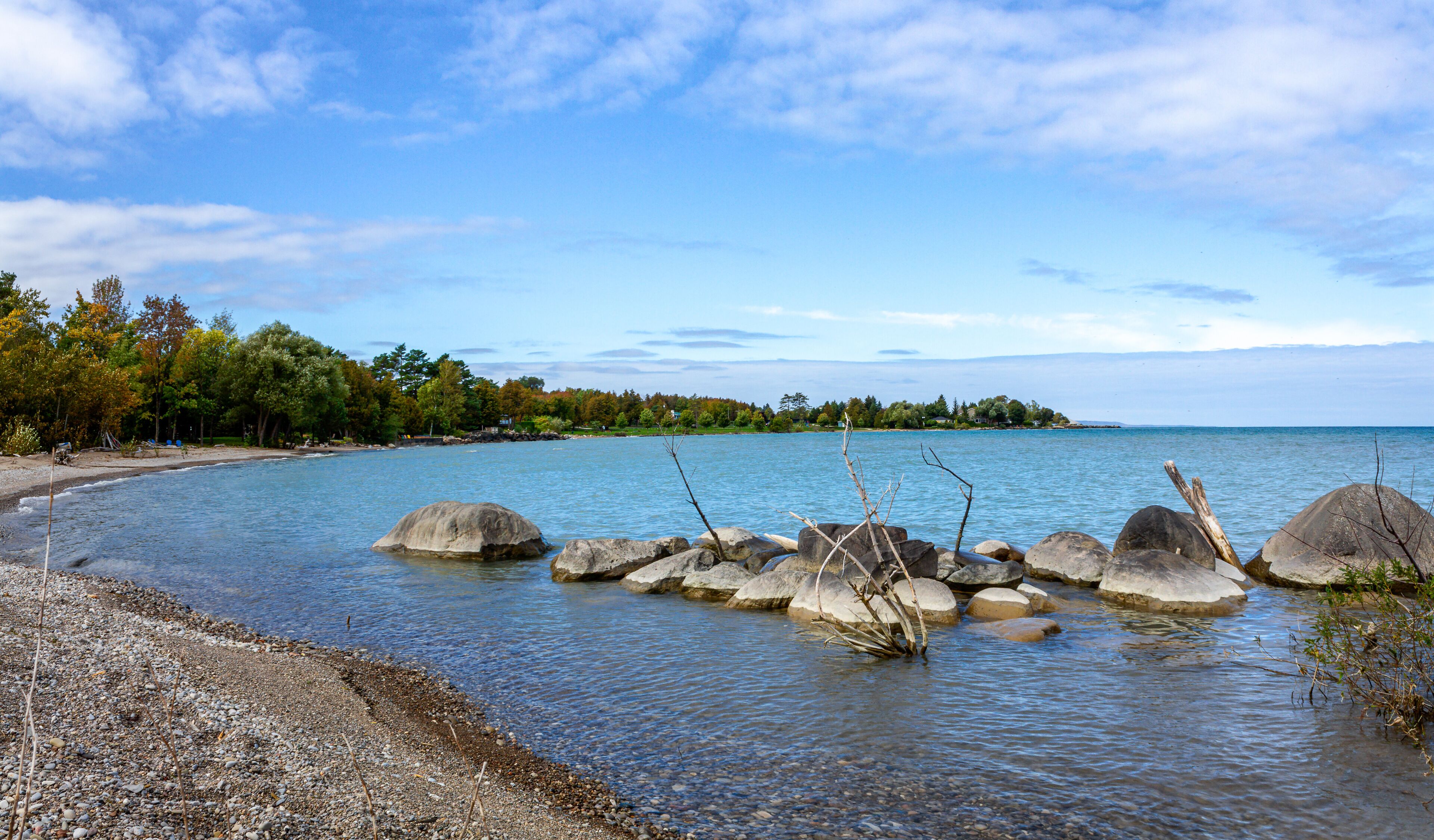 Thornbury Pebbles Beach, Blue Mountains, Ontario, Canada