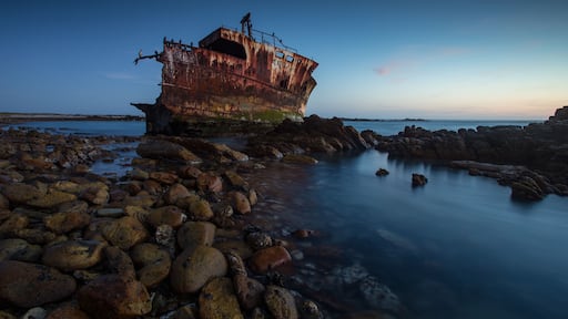 Beautiful landscape photo of the Meisho Maru Shipwreck along the Agulhas Coast at the Southern Most tip of Africa and South Africa