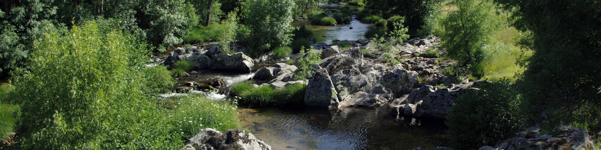River Aravalle in La Canaleja, La Carrera (Ávila, Spain)