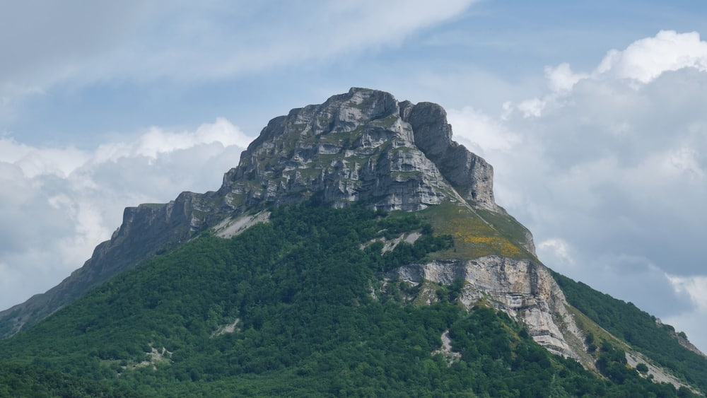 panoramic mount beriain in the sierra de san donato, Navarra, Spain