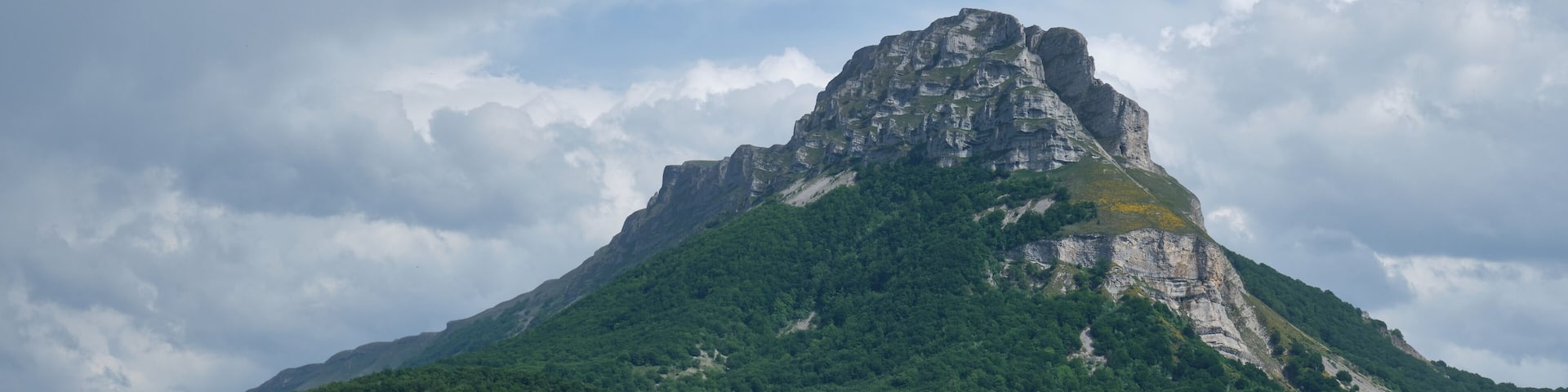panoramic mount beriain in the sierra de san donato, Navarra, Spain