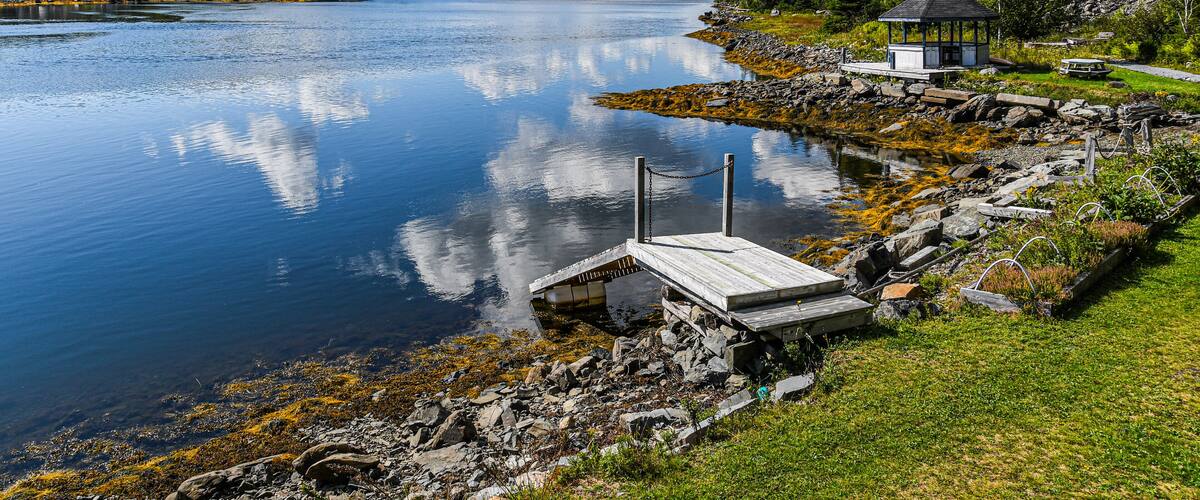Clouds Reflecting in the Salmon River, Nova Scotia