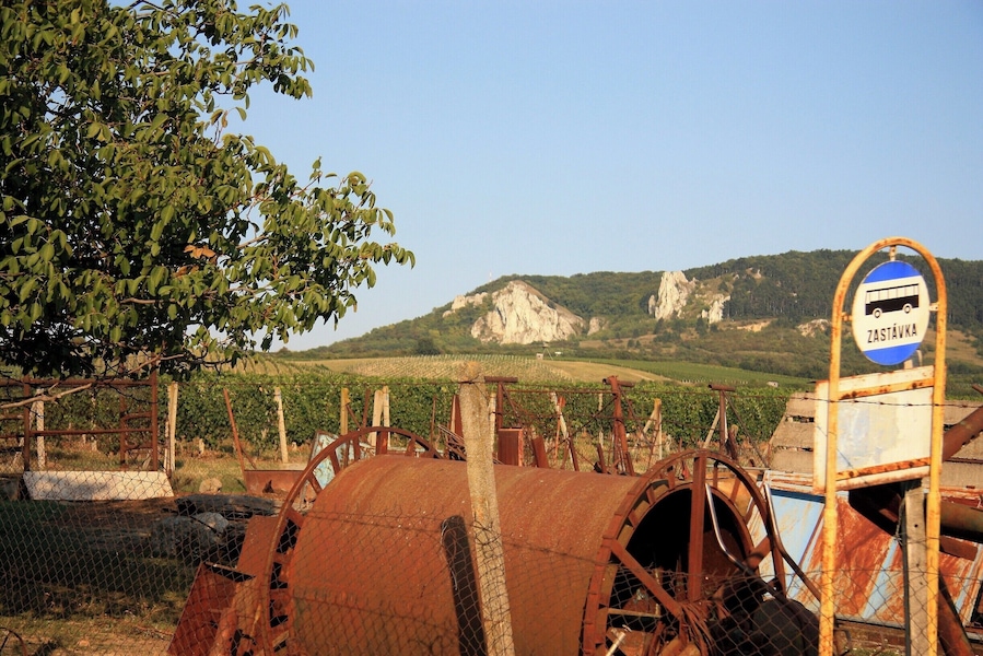 Mikulovská Highlands, Mountain of Limestone and National Nature Reserve, New Castle ruins (Hrad Neuhaus) New Castle was built by the Moravian Margrave Jan Heinrich sometime in the years 1368-1375.
http://placeandsee.com/mikulov-highlands
