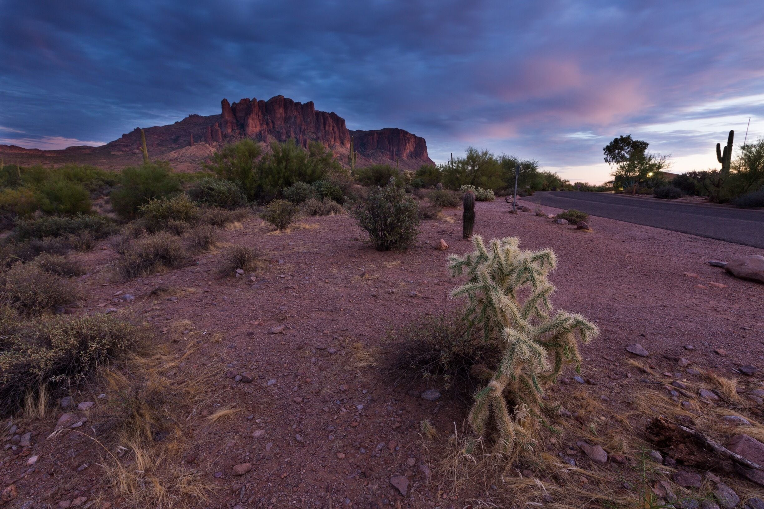 A superstitious sunset. 