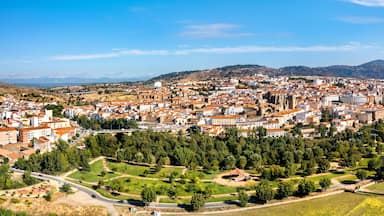 Aerial panorama of Plasencia in the province of Caceres, Extremadura, Western Spain