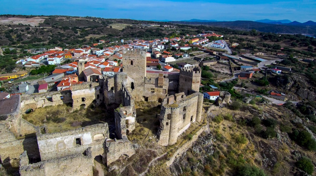 Extremadura.Aerial view in Belvis de Monroy. Caceres. Spain. Drone Photo