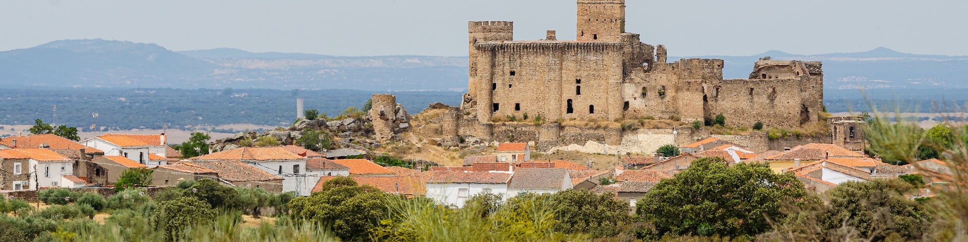 Medieval castle of Belvis de Monroy, Caceres, Spain