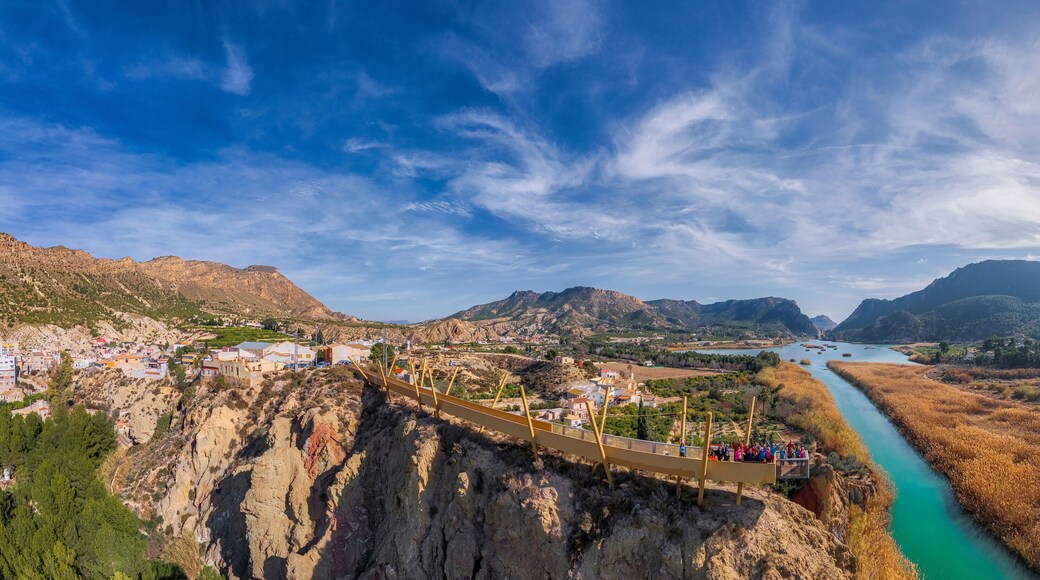 Aerial view of the Ricote mountain range, Region of Murcia, Spain