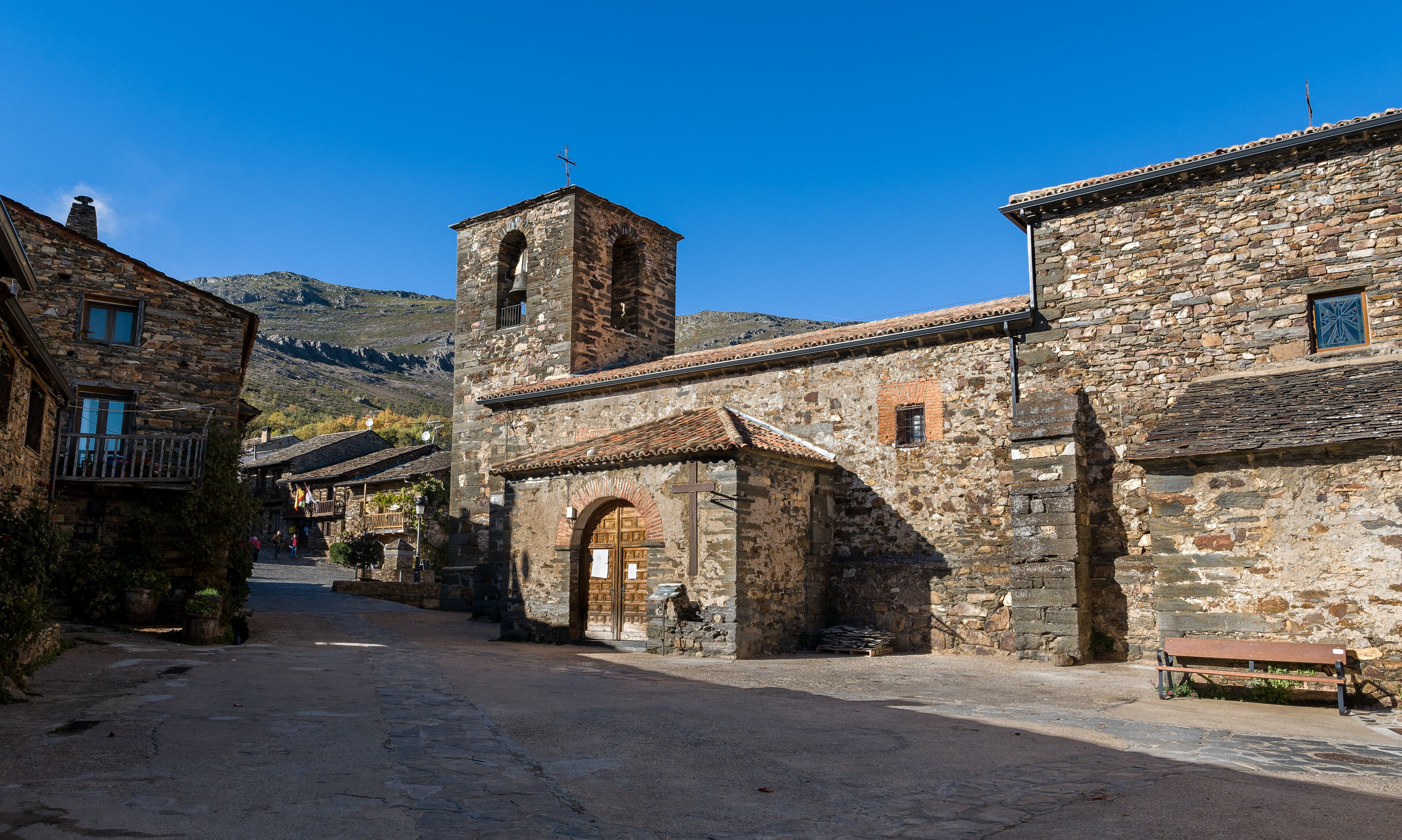 Streets of Valverde de los Arroyos, Guadalajara, Spain
