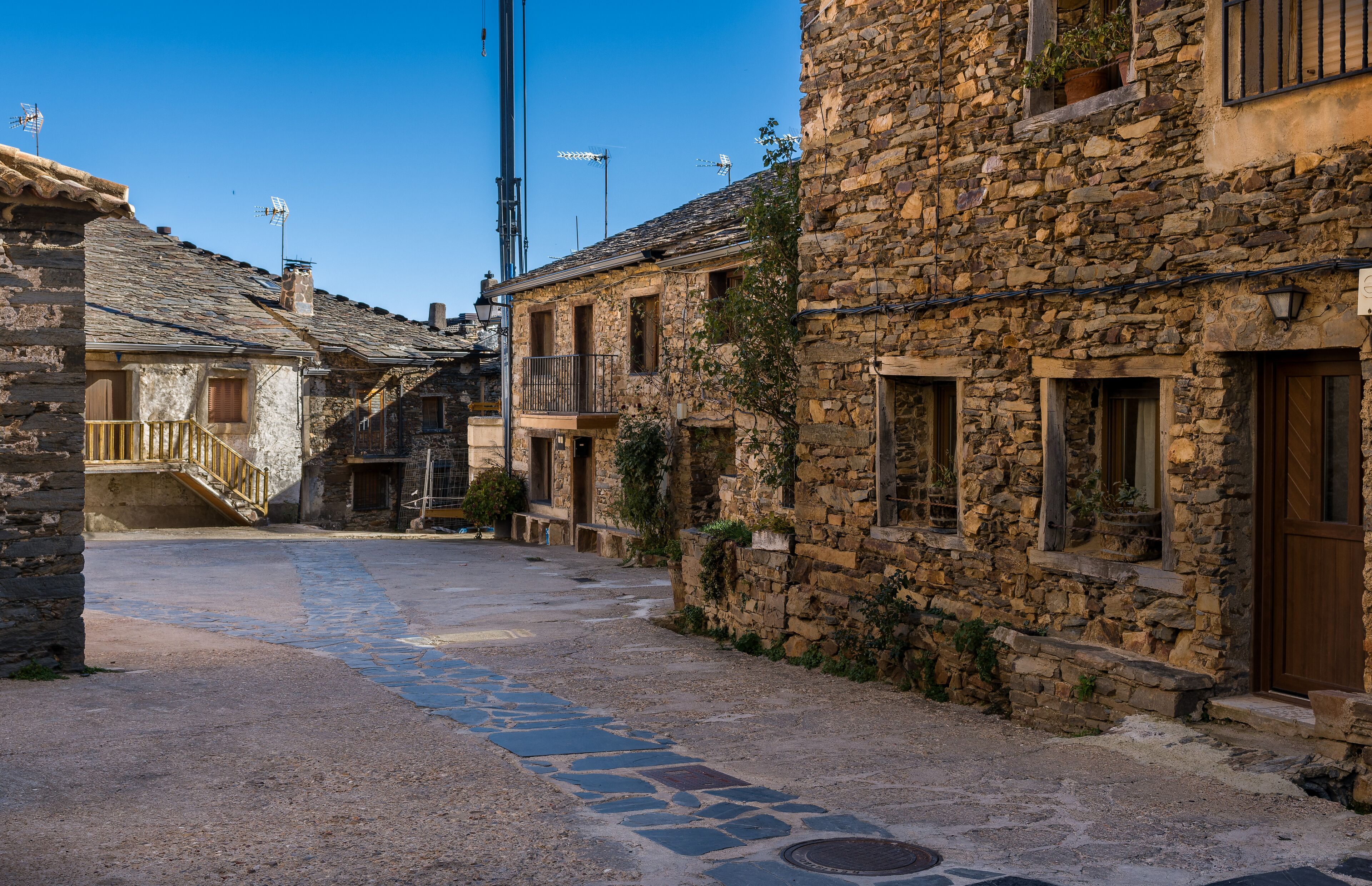 Streets of Valverde de los Arroyos, Guadalajara, Spain
