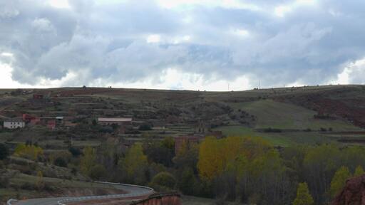 Panoramic view of Cuevas de Ayllón, Soria (Spain)