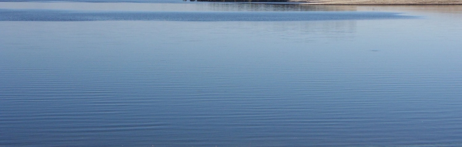 Embalse de la Serena, provincia de Badajoz, Extremadura, España.