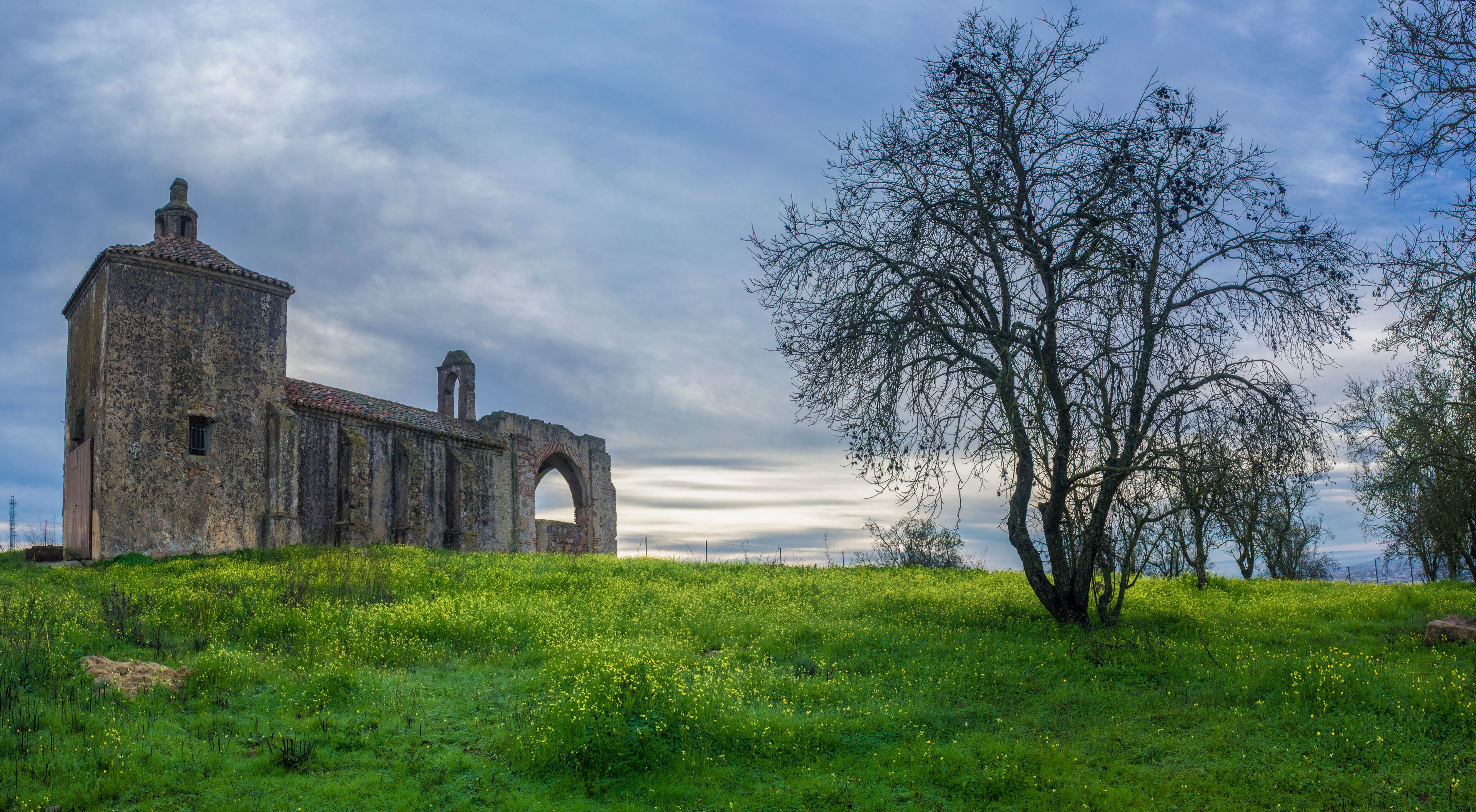 San Gregorio Hermitage Church at Montijo outskirts, Badajoz, Spain