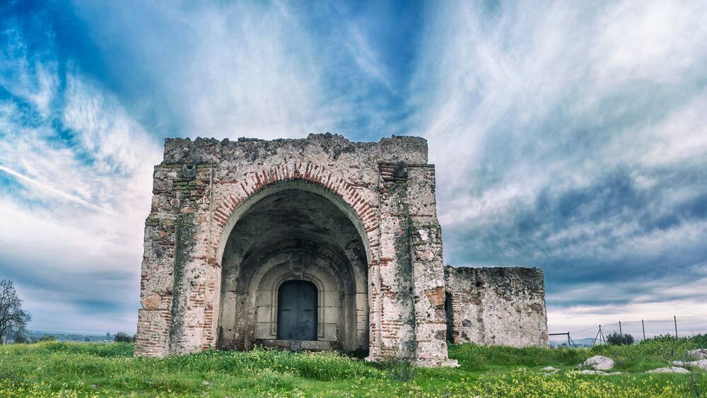 San Gregorio Hermitage Church at Montijo outskirts, Badajoz, Spain