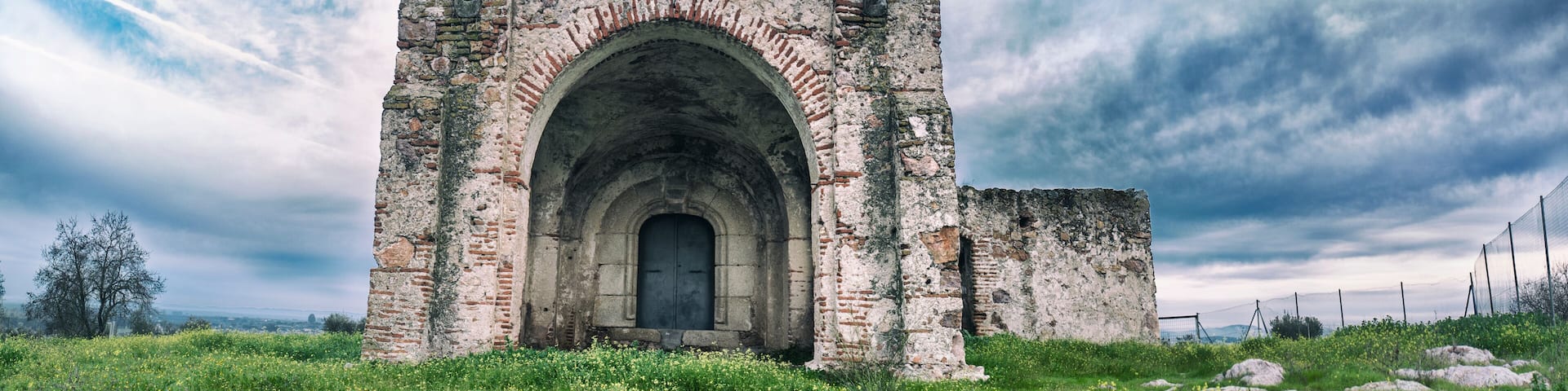 San Gregorio Hermitage Church at Montijo outskirts, Badajoz, Spain