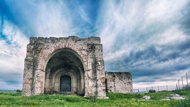San Gregorio Hermitage Church at Montijo outskirts, Badajoz, Spain