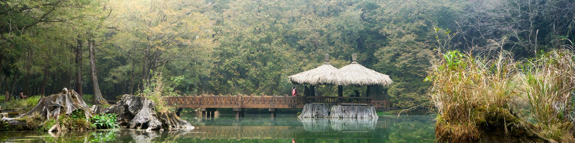 The elder Sister pond in Alishan National Scenic Area