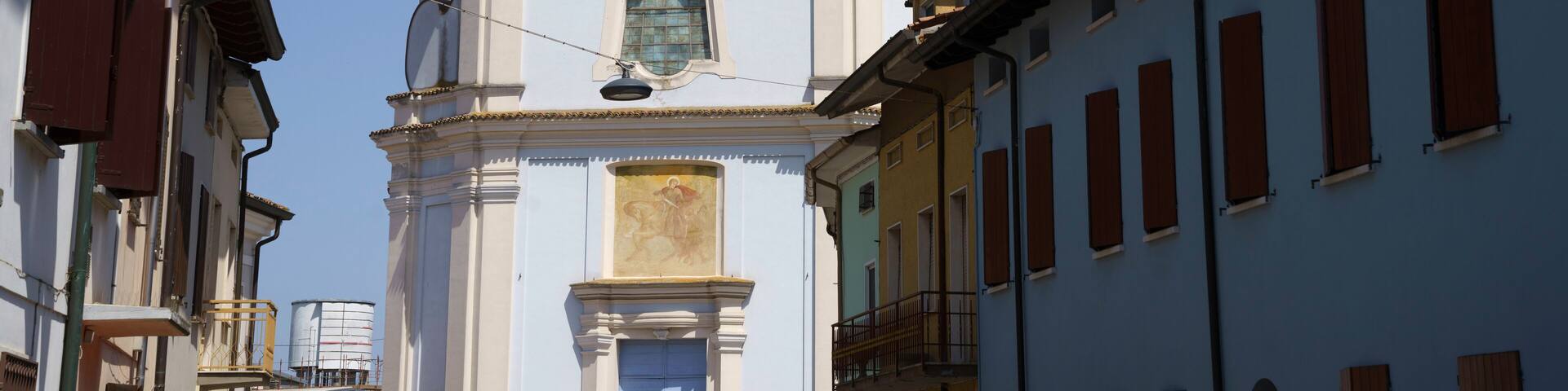 Historic buildings of VIadana, Mantova, Italy
