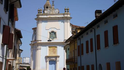 Historic buildings of VIadana, Mantova, Italy