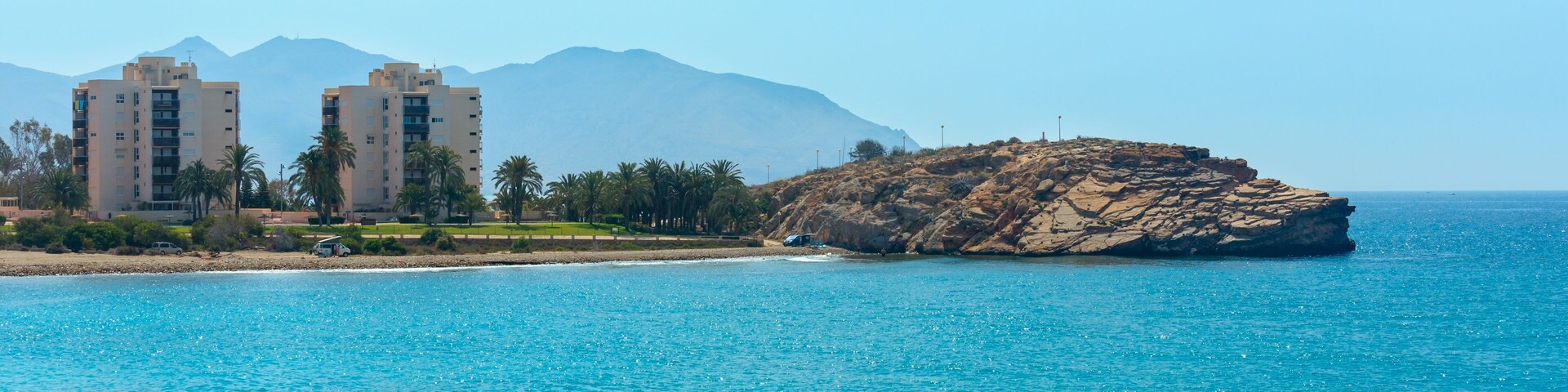 Mediterranean Sea coastline (Murcia, Spain).
