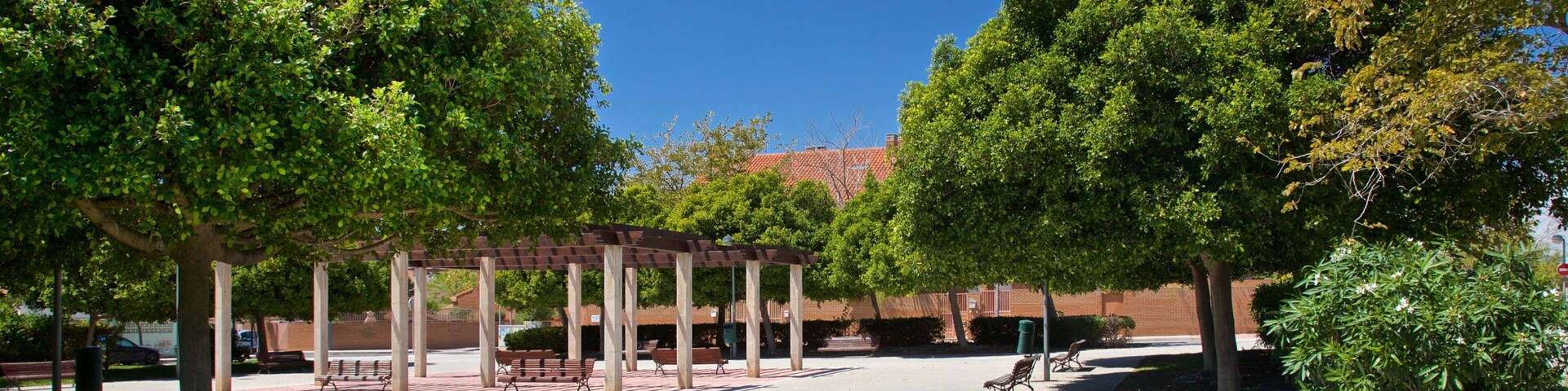 Ciudad Jardin featuring a garden