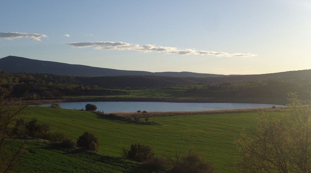 La sierra del Montsec forma parte del conjunto de Sierras Exteriores del Pirineo Central. Discurre de este a oeste a lo largo de unos 40 km de longitud, cortada por los ríos Noguera Ribagorzana y Noguera Pallaresa. El Noguera Ribagorzana, frontera natural entre Aragón y Cataluña, al atravesar la sierra del Montsec separa Montsec de L’Estall (o sierra de Montgai), en la provincia de Huesca, del Montsec d’Ares, en Lleida.
