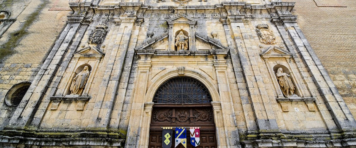 Detail view of Carrion de los condes, palencia spanish city in leon spain.