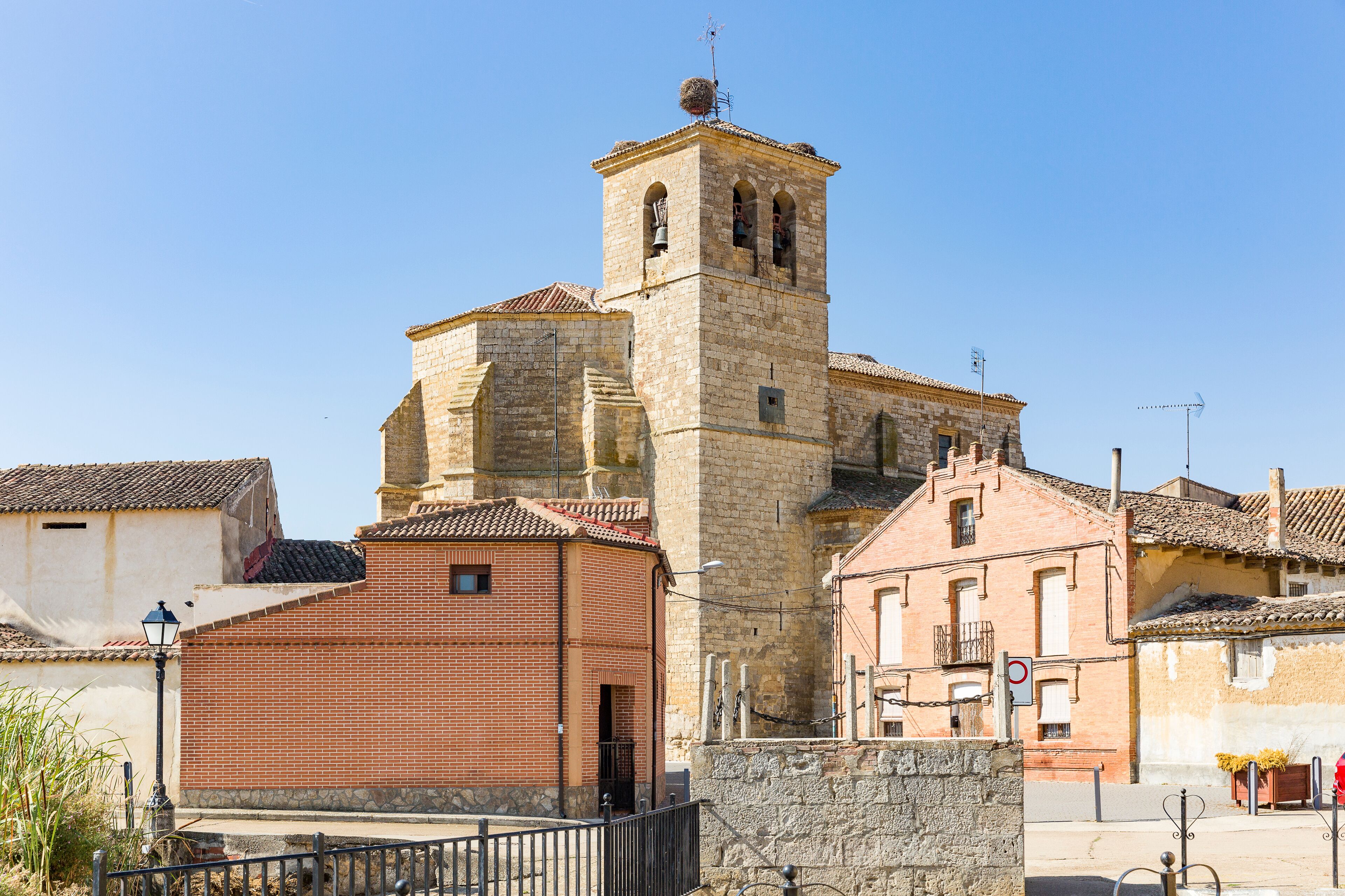 la Asuncion church in Boadilla del Camino, province of Palencia, Spain