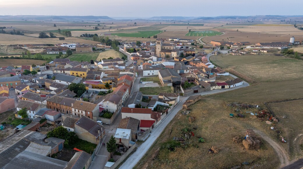 Aerial View of Boadilla del Camino, Spain