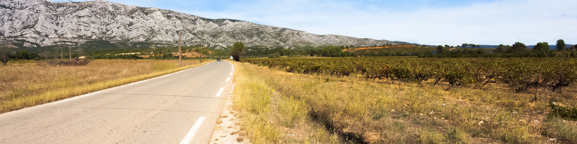 Route de Puyloubier, montagne Sainte-Victoire, Provence, France