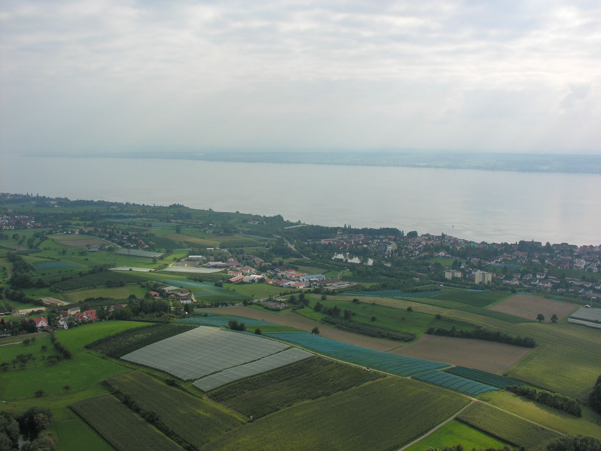 Germany, Baden-Württemberg, aerial view of Meersburg