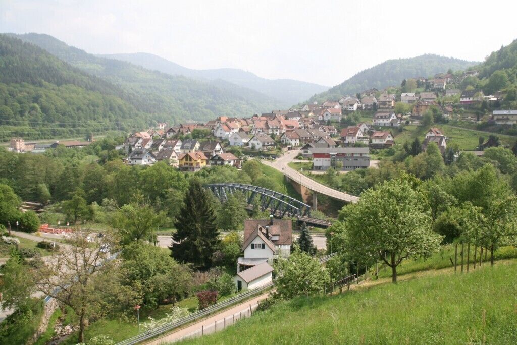 Blick auf Au von der Weinbergstr. by Niederkasseler