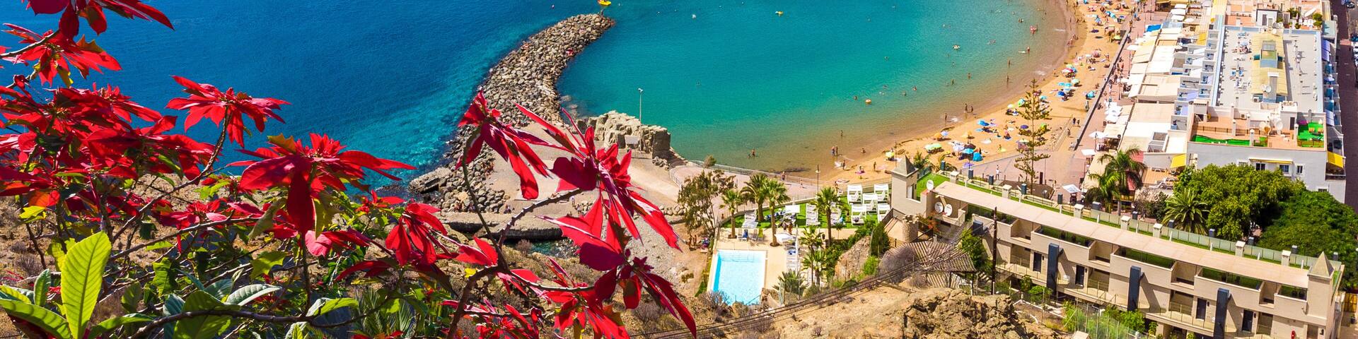Landscape with Puerto de Mogan, Gran Canaria island, Spain