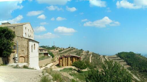 Vista des del santuari de Pinós mirant el sud