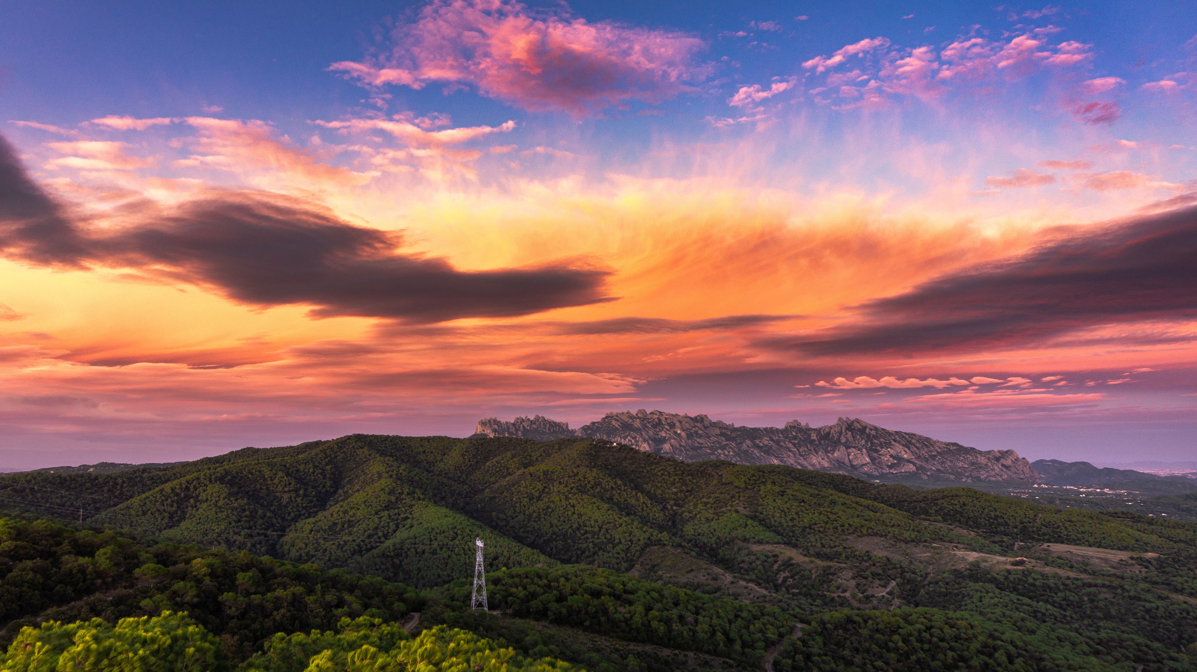 Montserrat from Turó de l'Avellana @ Anoia, Catalonia, Spain