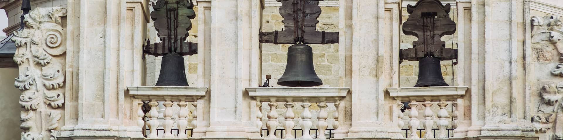The bell tower of the Monastery of Santa María de La Vid, La Vid y Barrios, Burgos, Spain