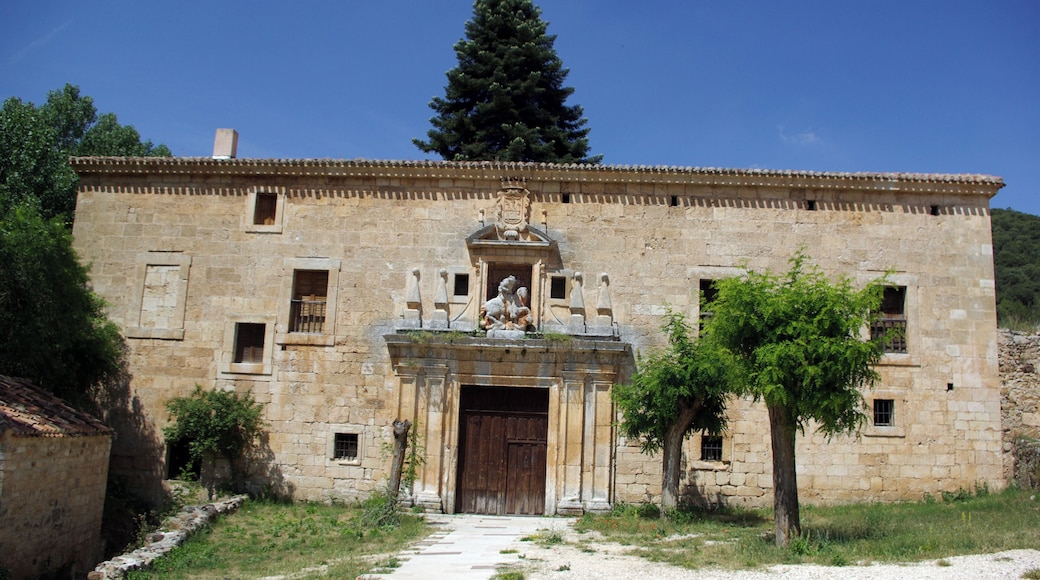 Main entrance to the Monastery of San Pedro de Arlanza: detail. Hortigüela, Burgos (Spain).
