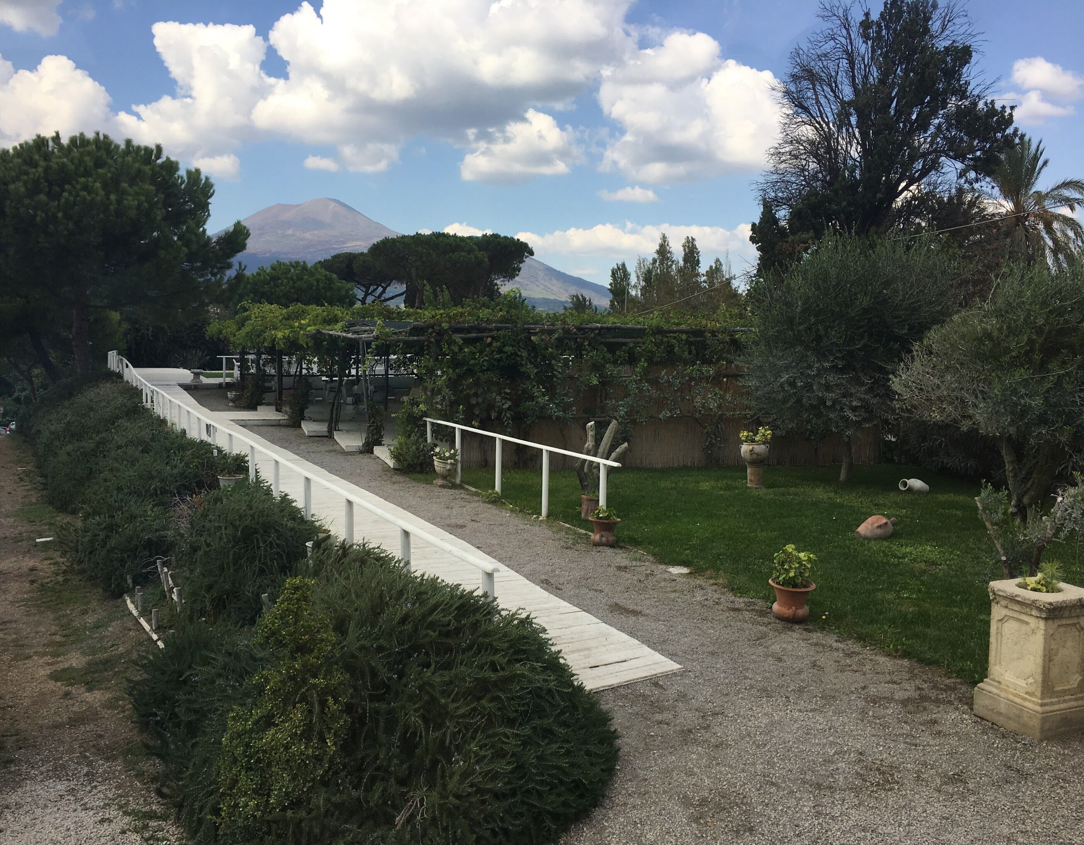 Visiting a restaurant in Pompeii while seeing from the garden the Mount Vesuvious
#LifeAtExpedia
