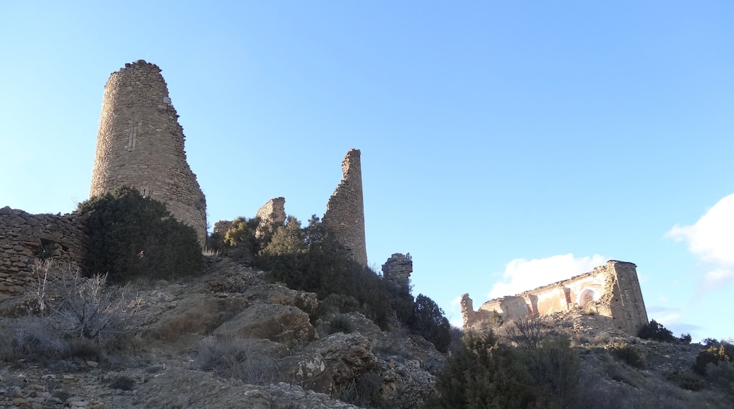 Castell d'Orcau i Mare de Déu de la Pietat (març 2013)