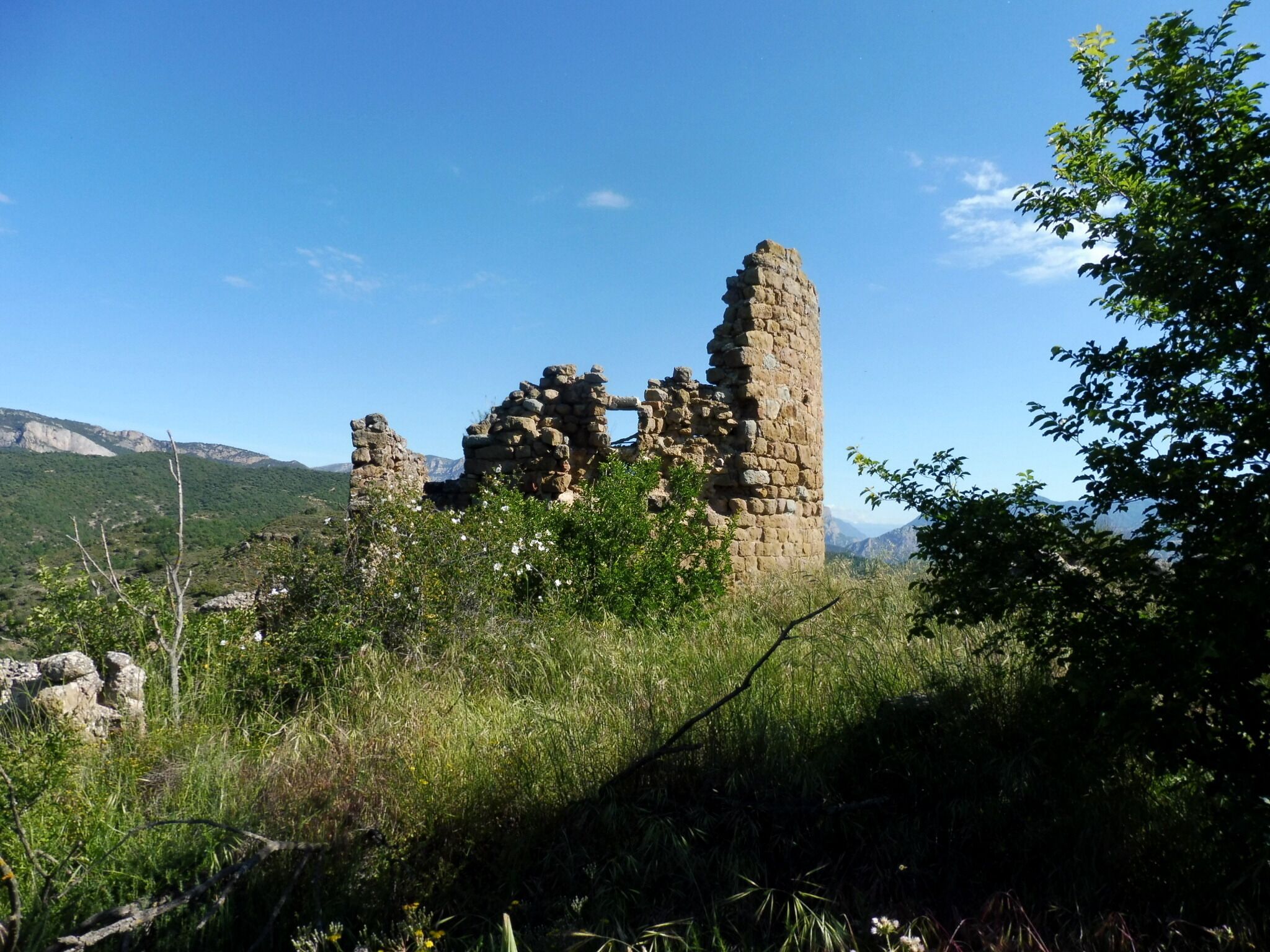 Castell d'Aguilar (Bassella): torre