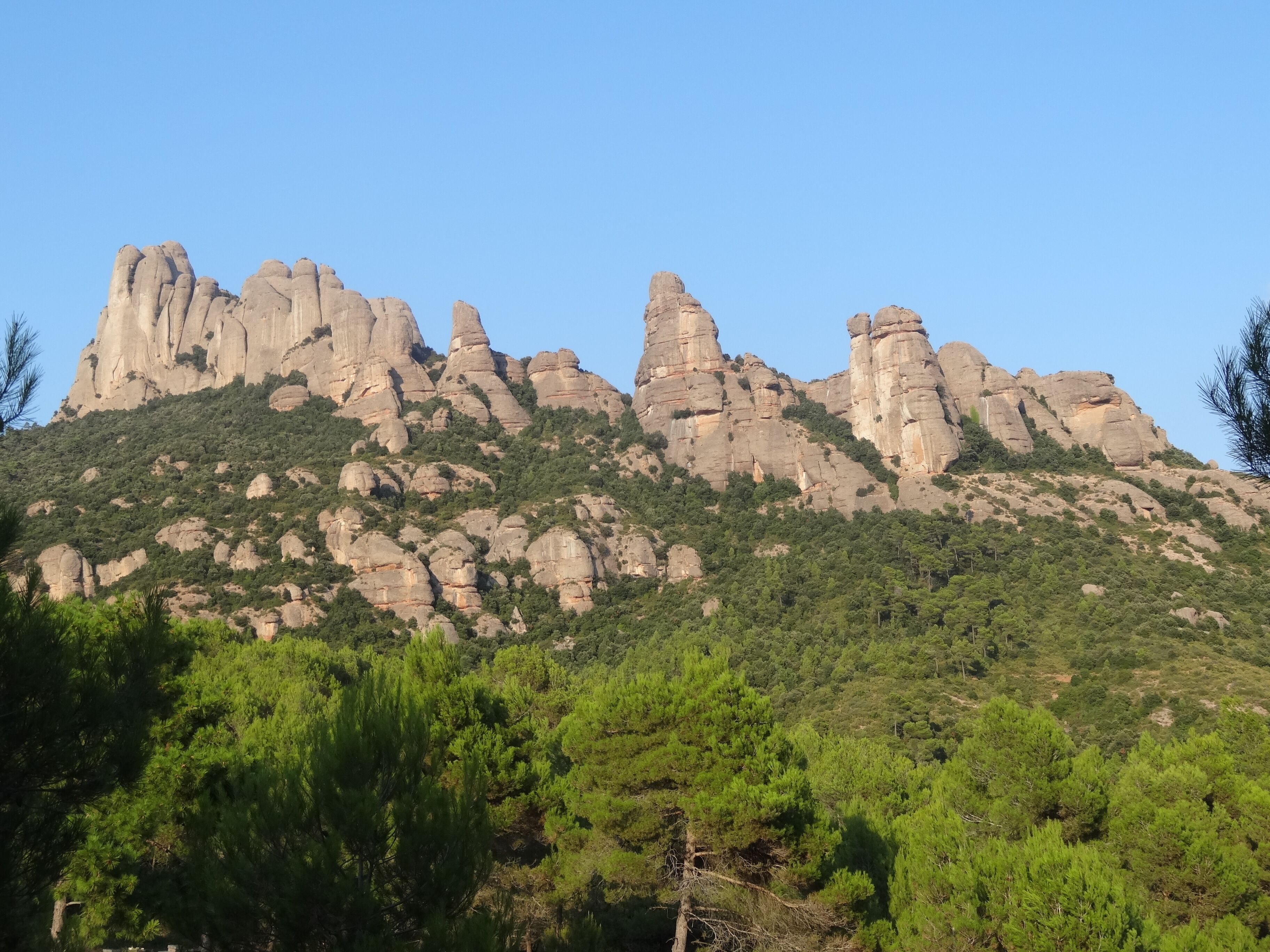 Muntanya de Montserrat vista des del Camí de les Batalles